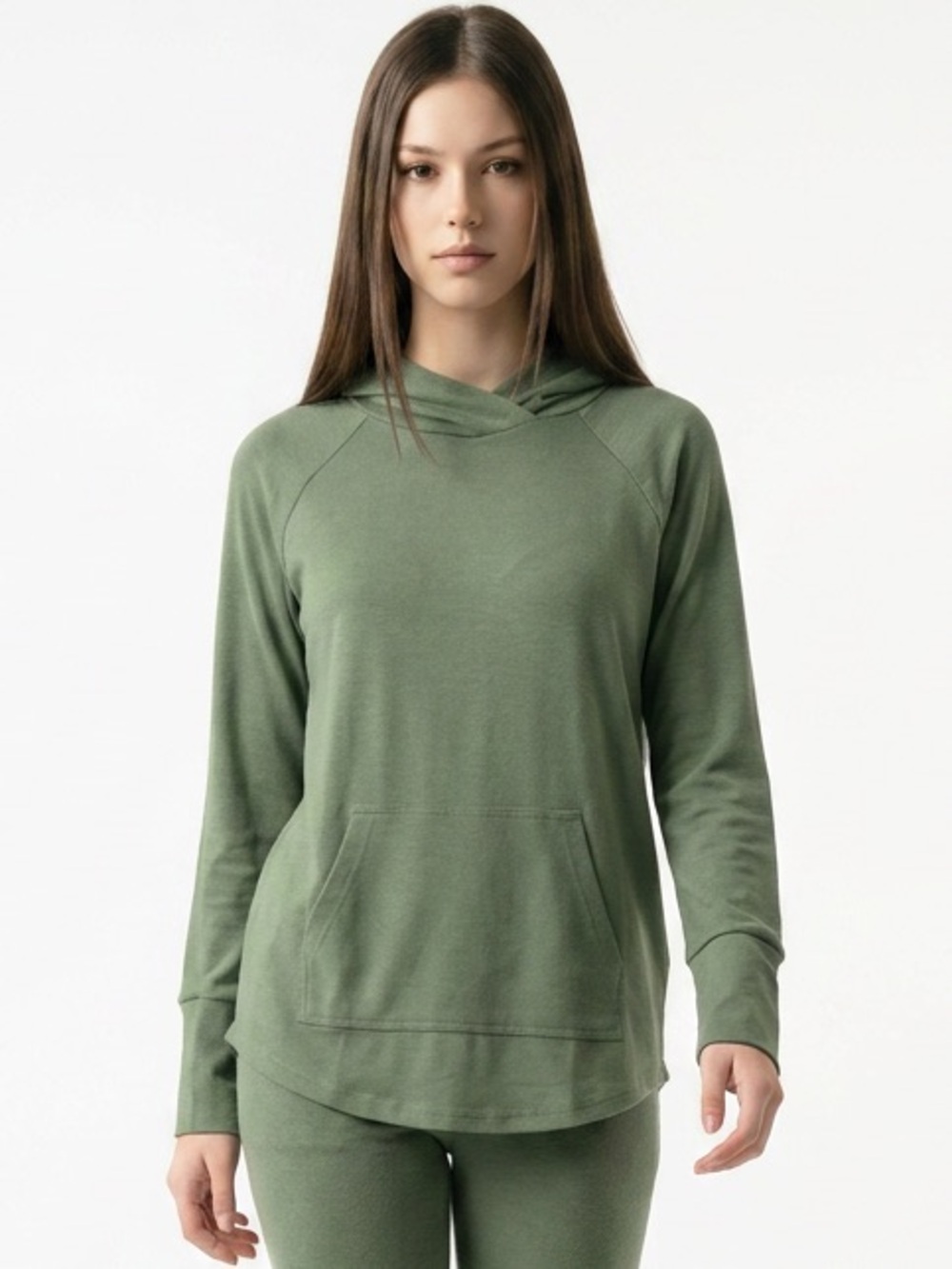 LuLaRoe lightweight Olive Green Hooded Pullover- LuLaRoe Amber